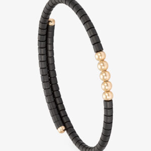 Pulsera para Caballero Oro Y Cerámica