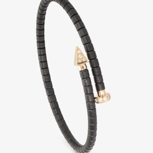 Pulsera de Caballero Cerámica Oro Amarillo y Brillantes