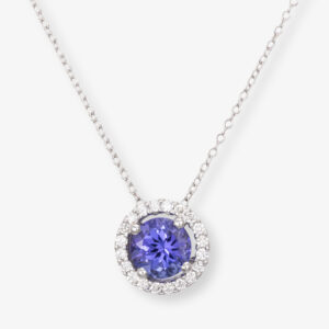 Colgante Modelo Lhu- Orla de Brillantes y Tanzanita